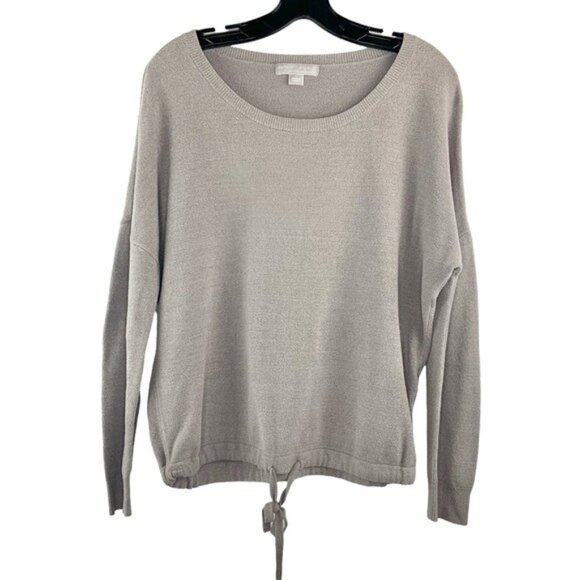 Barefoot Dreams Cozy Chic Ultra Lite Pullover Sweater in Taupe - Picture 2 of 7